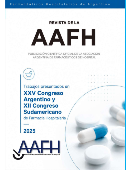					Ver Vol. 12 Núm. 2 (2025): Trabajos científicos presentados en el XXV Congreso Argentino - XII Sudamericano de Farmacia Hospitalaria 
				