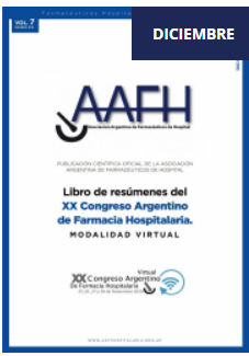 					Ver Vol. 7 Núm. 2 (2020): XX Congreso Argentino de Farmacia Hospitalaria. Modalidad virtual, 25 al 28 de noviembre de 2020
				